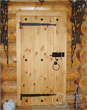 Дверь для бани своими руками